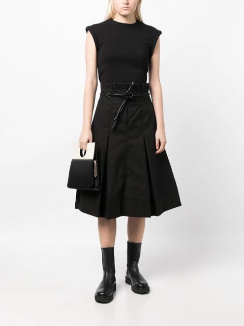 3.1 Phillip Lim Origami high-waisted midi skirt - Black - zdjęcie produktu nr 2