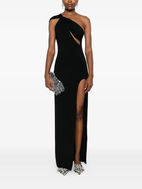 MANURÍ Iman cut-out details maxi dress - Black