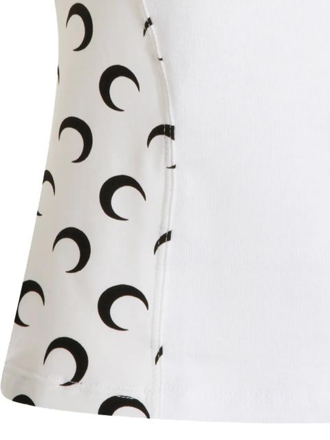 Marine Serre moon-print T-shirt - White