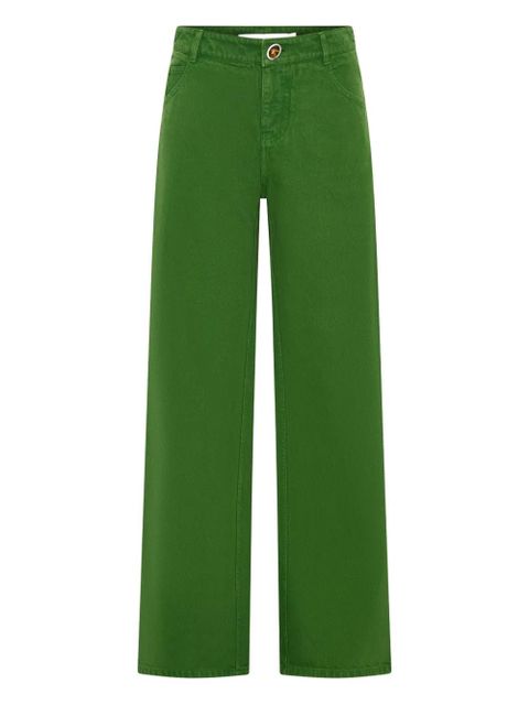 Christopher Esber five-pocket cotton jeans - Green - zdjęcie produktu nr 1