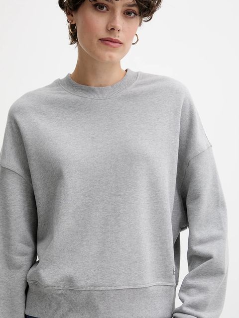 United Colors of Benetton bluza bawełniana damska kolor szary z nadrukiem 3UNID109A