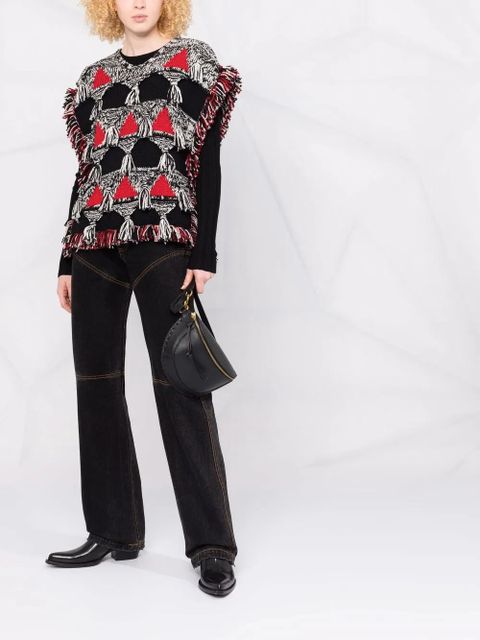 ETRO tassel-detail wool jumper - Black - zdjęcie produktu nr 2