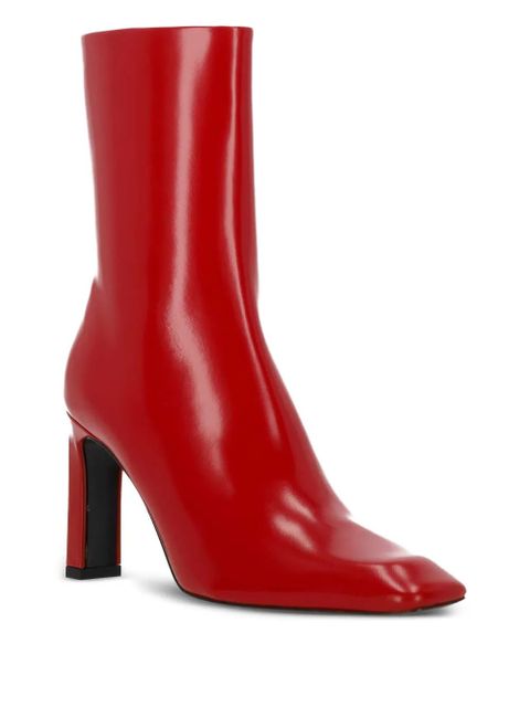 TOTEME zip square toe boots - Red - zdjęcie produktu nr 2