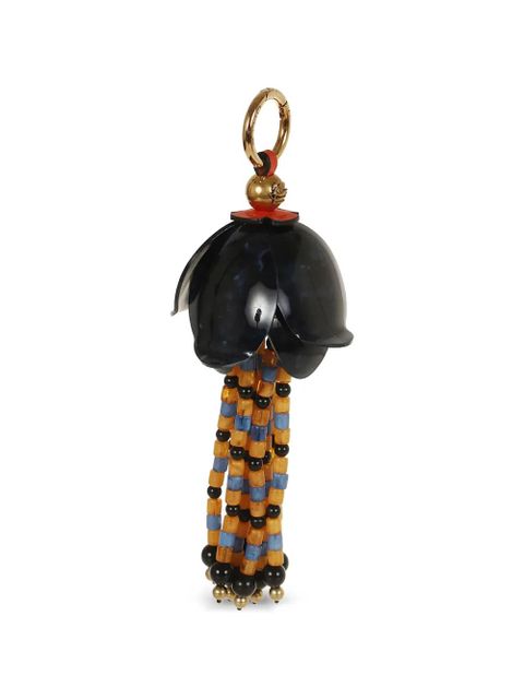 ETRO beaded floral-pendant keyring - Black - zdjęcie produktu nr 2