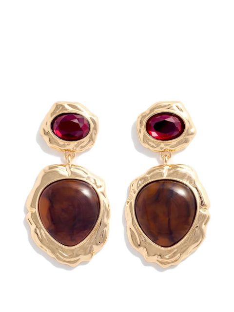 Self-Portrait tiered resin earrings - Gold - zdjęcie produktu nr 1