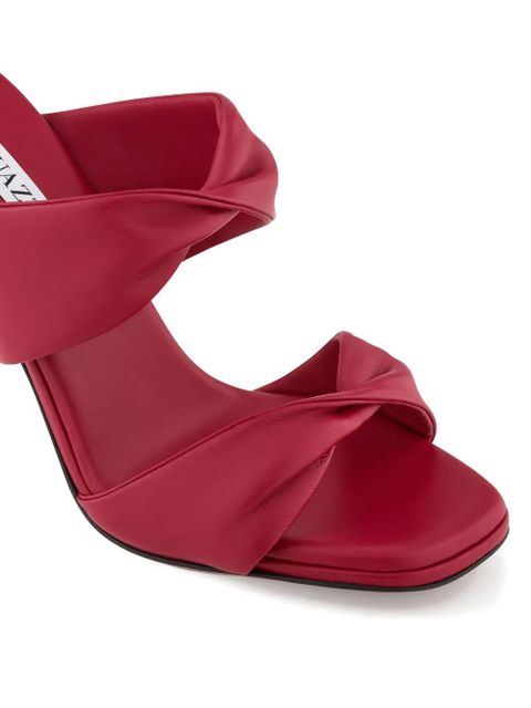 Aquazzura twisted-strap heeled sandals - Red