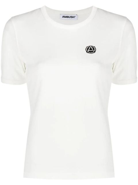 AMBUSH logo patch crew-neck T-shirt - Neutrals - zdjęcie produktu nr 1