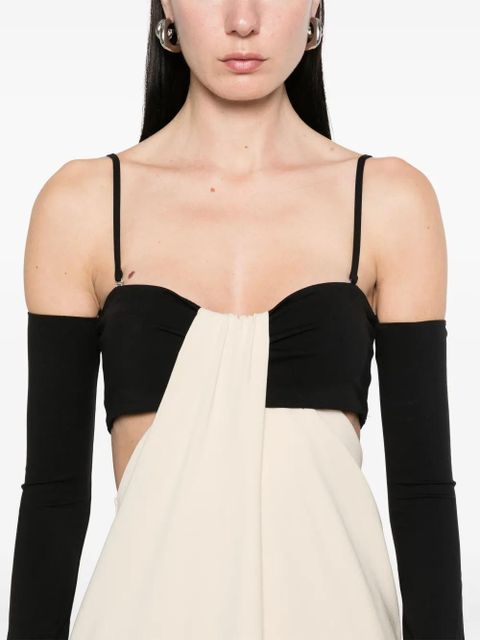 Nanushka bandeau draped maxi dress - Neutrals