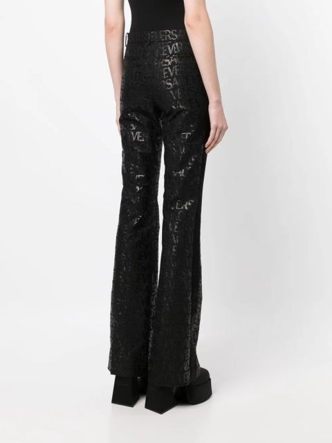 Versace Versace Allover flared trousers - Black - zdjęcie produktu nr 2