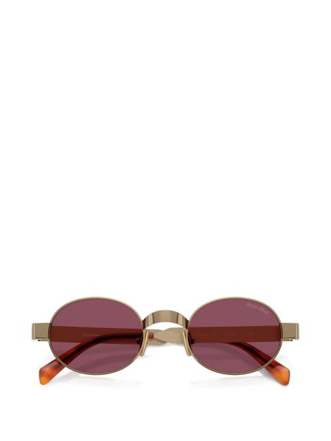 Miu Miu Eyewear oval-frame sunglasses - Gold