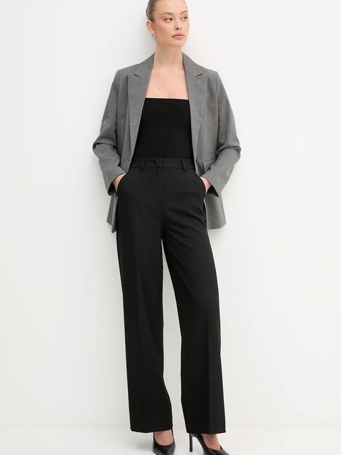 United Colors of Benetton marynarka kolor szary jednorzędowa wzorzysta 2X8MDW02H