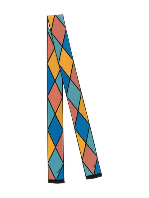 Valentino Garavani rhombelle-print scarf - Blue - zdjęcie produktu nr 2