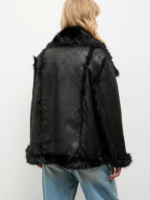 Answear.LAB płaszcz kolor czarny - zdjęcie produktu nr 2