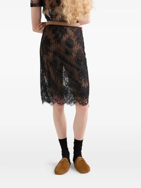 Prada slip-on leather mules - Brown