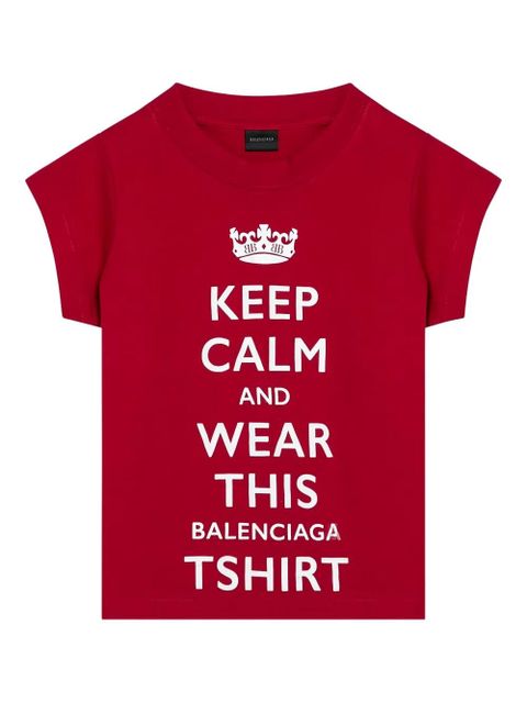 Balenciaga graphic-print short-sleeve t-shirt - Red - zdjęcie produktu nr 1