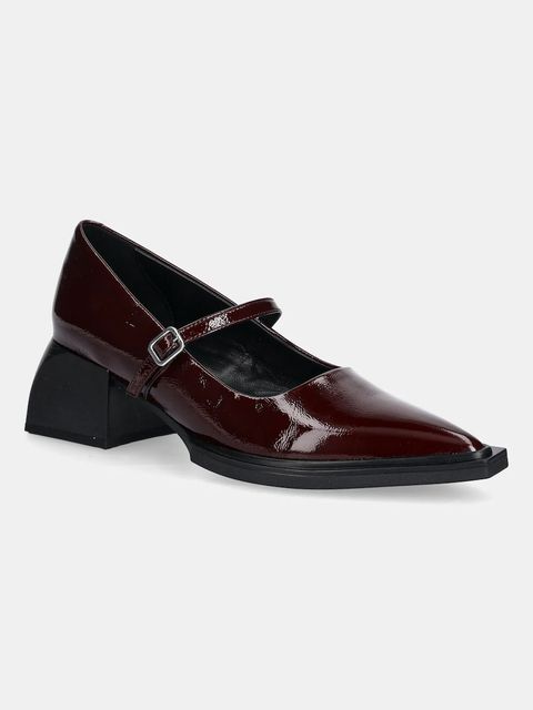 Vagabond Shoemakers czółenka skórzane VIVIAN kolor bordowy na słupku 5553-060-38 - zdjęcie produktu nr 1