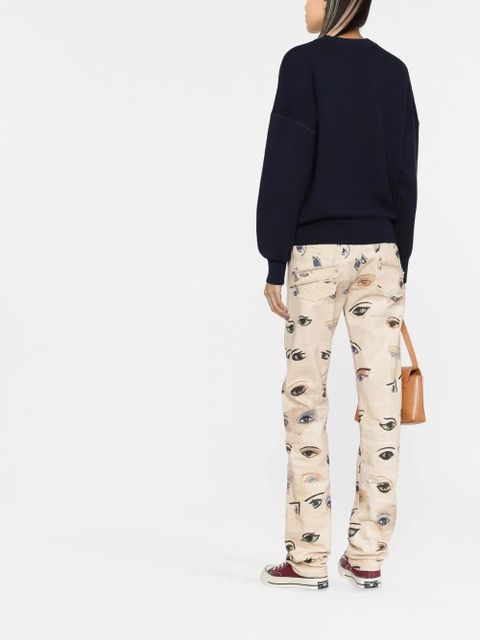 MARANT ÉTOILE Atlee intarsia-knit relaxed jumper - Blue