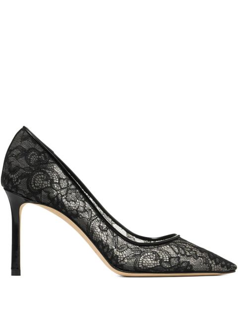 Jimmy Choo 85mm Romy pointed-toe pumps - Black - zdjęcie produktu nr 1