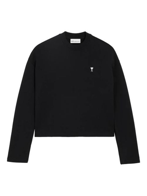 AMI Paris ami cropped sweatshirt - Black - zdjęcie produktu nr 1