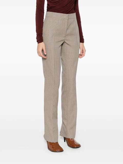 Jil Sander checked tailored trousers - Brown - zdjęcie produktu nr 2