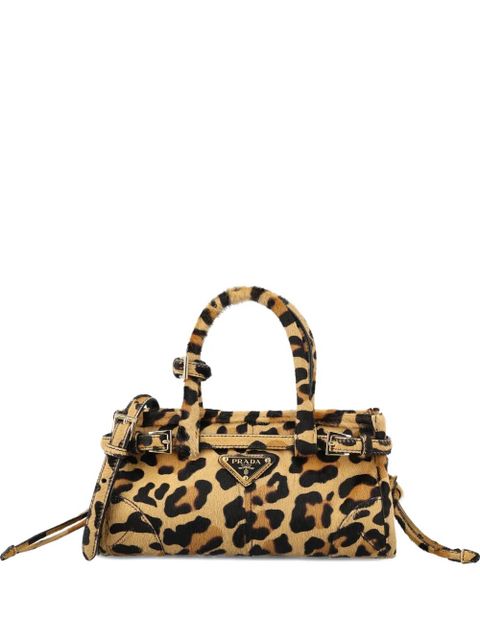 Prada Bonnie leopard print buckle backpack - Neutrals - zdjęcie produktu nr 1