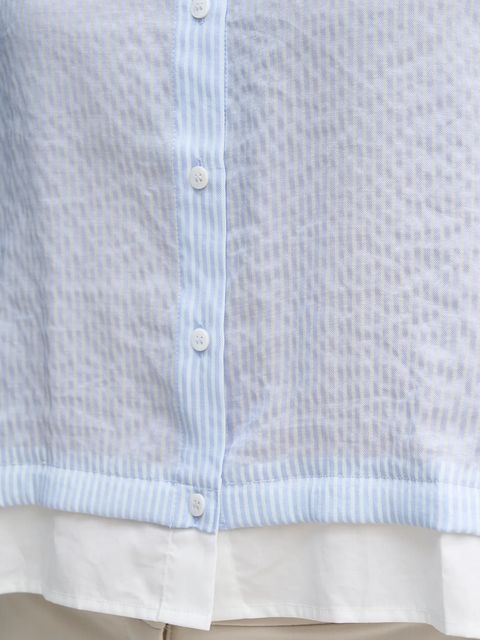 Sisley koszula damska kolor niebieski relaxed z kołnierzykiem klasycznym 5LVZLQ09J