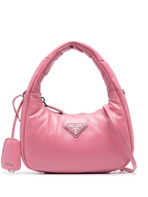 Prada mini padded leather shoulder bag - Pink - zdjęcie produktu nr 1
