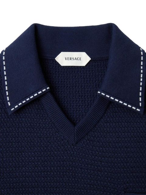 Versace cotton knit T-shirt - Blue