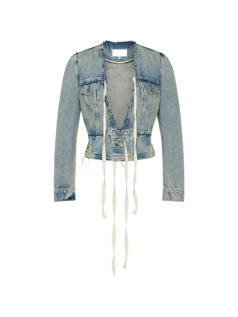 Maison Margiela raw-edged jacket - Blue - zdjęcie produktu nr 1