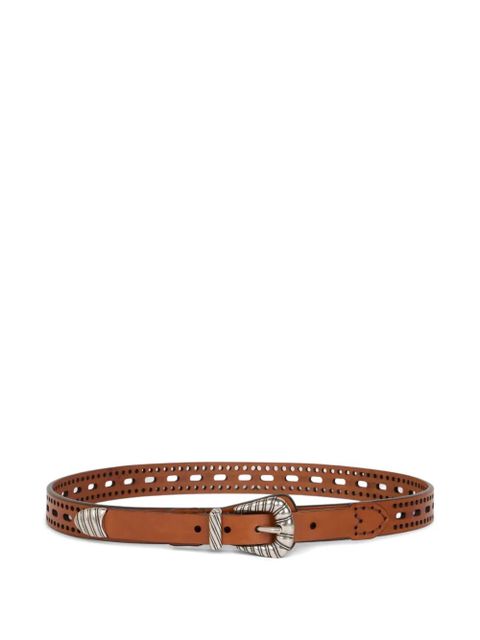 ETRO openwork leather belt - Brown - zdjęcie produktu nr 1