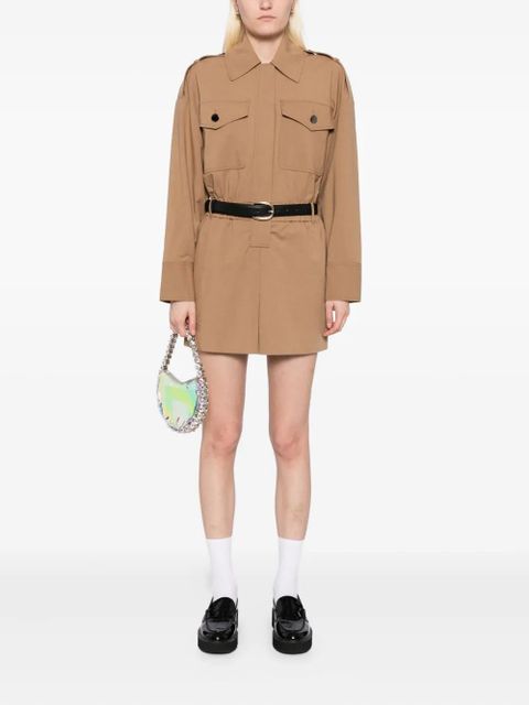 Self-Portrait twill playsuit - Neutrals - zdjęcie produktu nr 2