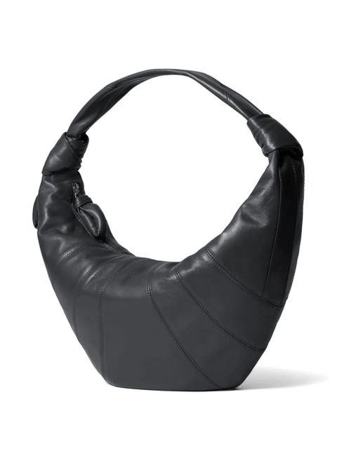 LEMAIRE knot zip leather shoulder bag - Black - zdjęcie produktu nr 2