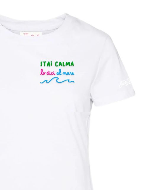 MC2 Saint Barth Emilie chest-lettering T-shirt - White - zdjęcie produktu nr 2