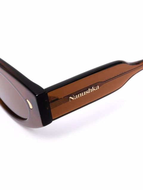 Nanushka Azalea cat-eye sunglasses - Brown