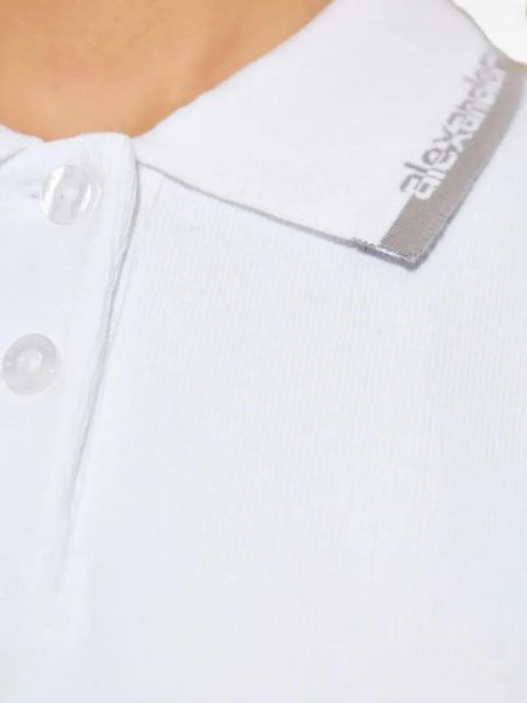 Alexander Wang polo-collar mini dress - White