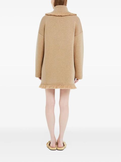 Alanui fringed finest coat - Neutrals