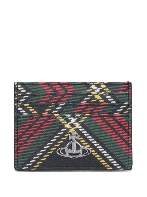 Vivienne Westwood plaid card-holder - Black - zdjęcie produktu nr 1