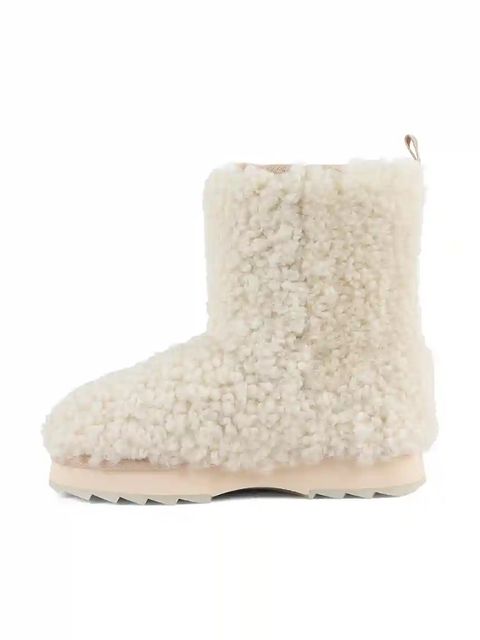 Emu Australia śniegowce wełniane Sharky Lo Teddy kolor beżowy W13200