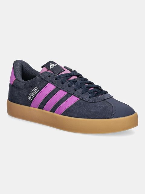 adidas sneakersy zamszowe Vl Court 3.0 damskie kolor granatowy JR0953 - zdjęcie produktu nr 1