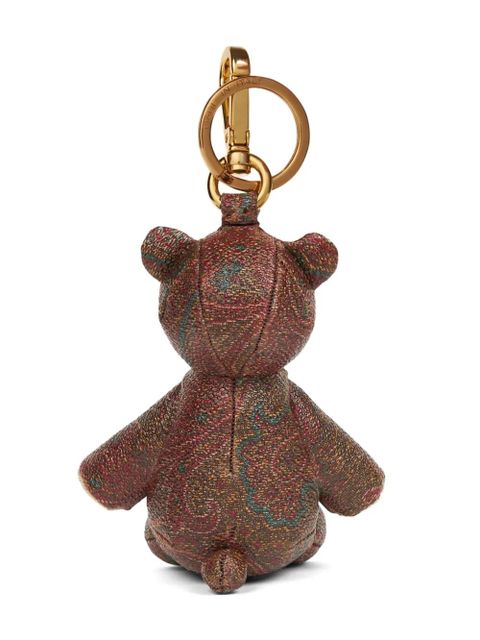 ETRO bear charm keychain - Brown