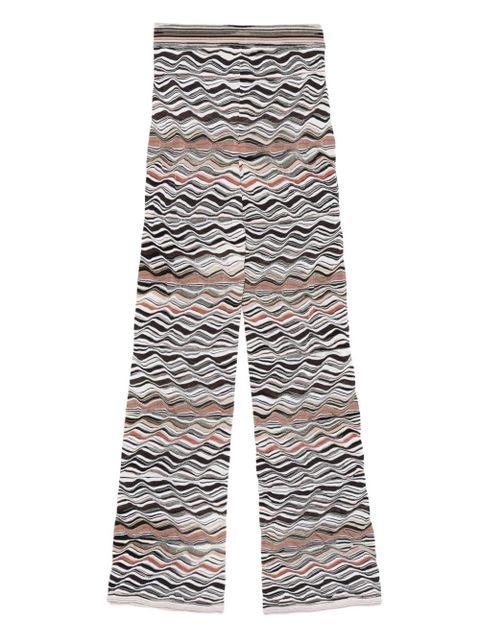 Missoni wave-pattern straight-leg trousers - Neutrals