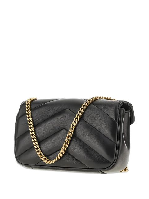 Saint Laurent mini Loulou lambskin shoulder bag - Black - zdjęcie produktu nr 2