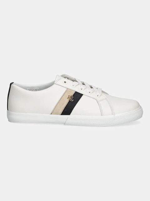 Lauren Ralph Lauren sneakersy skórzane Janson II damskie kolor biały 802979187001 - zdjęcie produktu nr 2