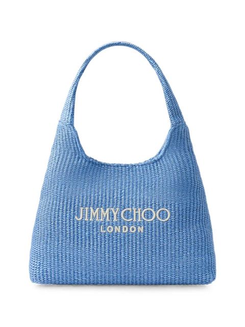 Jimmy Choo large Beach Diamond logo lettering shoulder bag - Blue - zdjęcie produktu nr 1