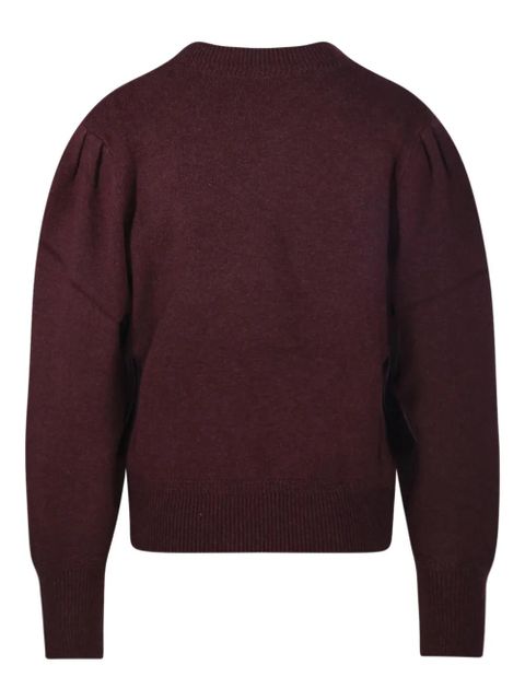MARANT ÉTOILE Kelaya puff-sleeve sweater - Red