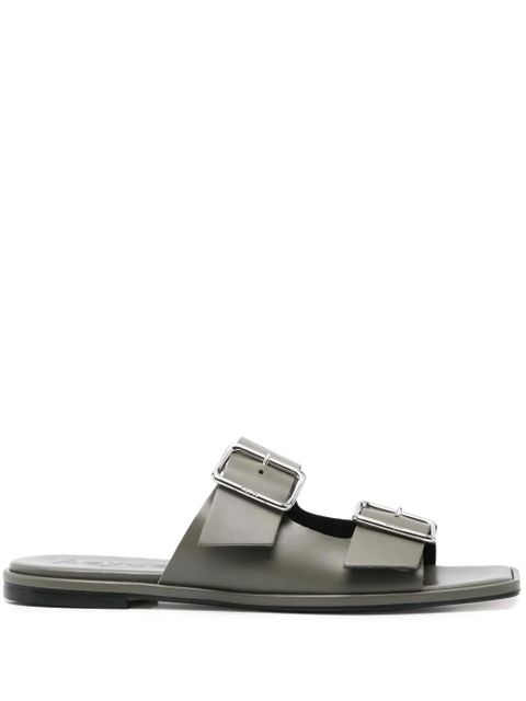 Aeyde leather flat sandals - Grey - zdjęcie produktu nr 1