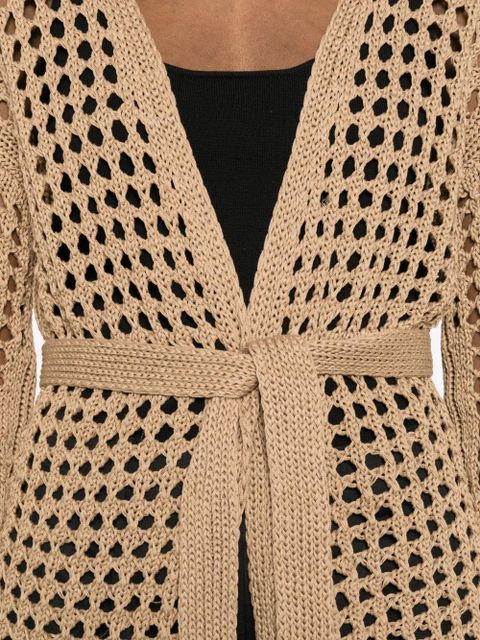 Max Mara Mxpgelo long-sleeve cardigan - Neutrals