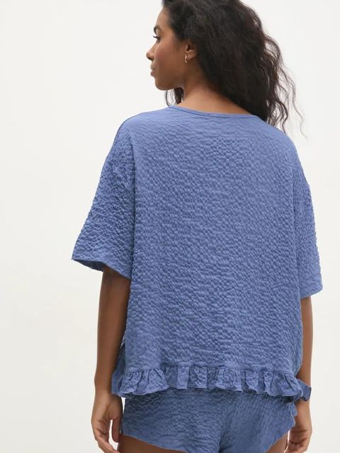 Answear.LAB piżama damska kolor granatowy