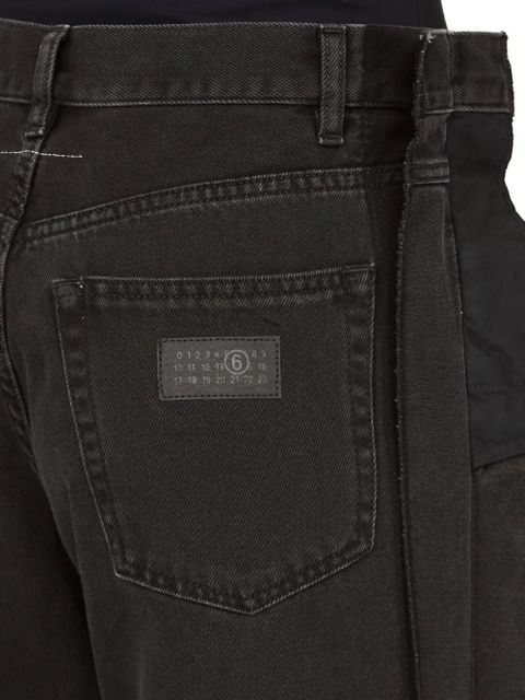 MM6 Maison Margiela split-leg cotton pants - Black