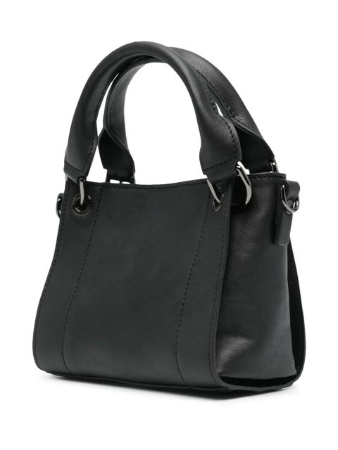 Longchamp XS 3D leather tote bag - Black